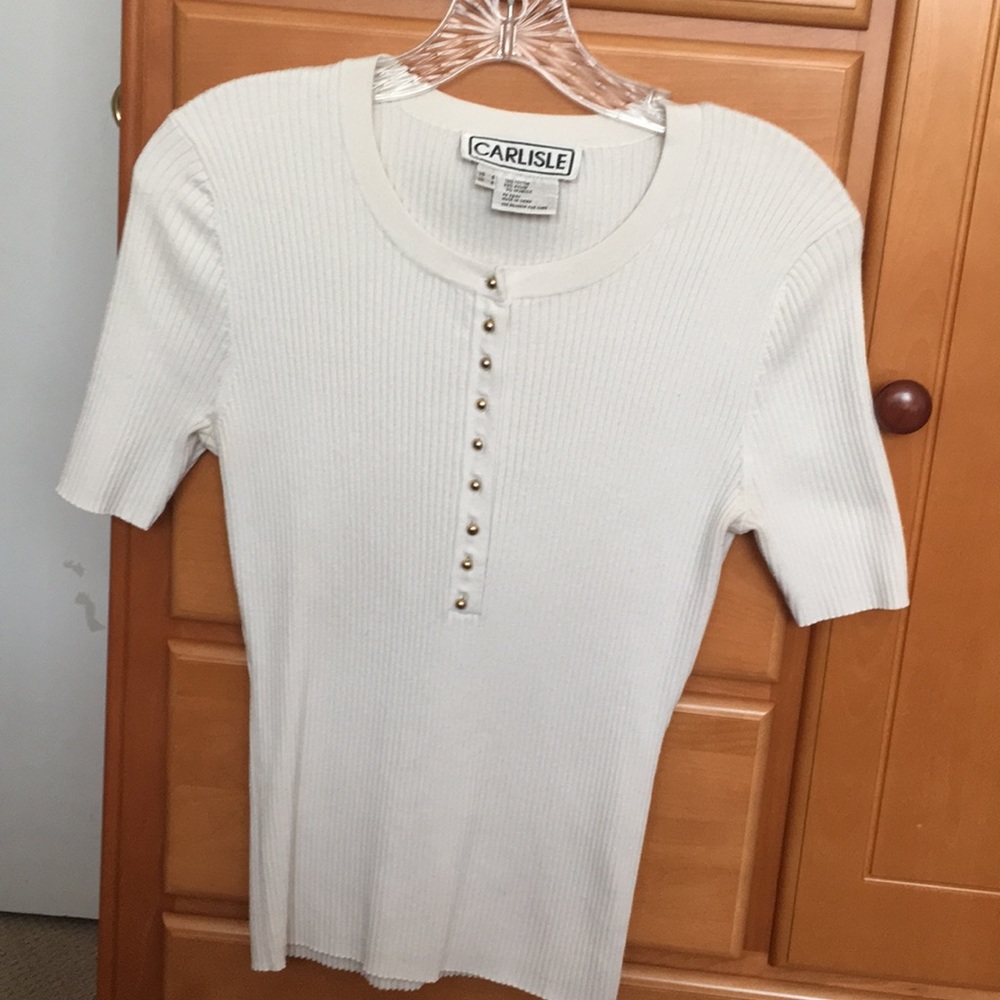 Carlisle short-sleeved sweater top